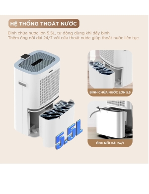 Siêu khoang chứa nước lớn 5.5L