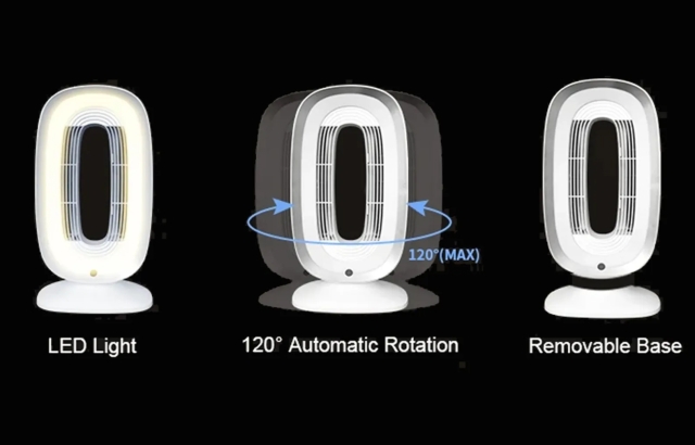 Có thể điều chỉnh góc quay chiều ngang và chiều dọc