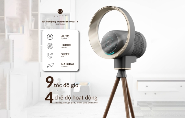  9 cấp độ làm mát và 4 chế độ hoạt động