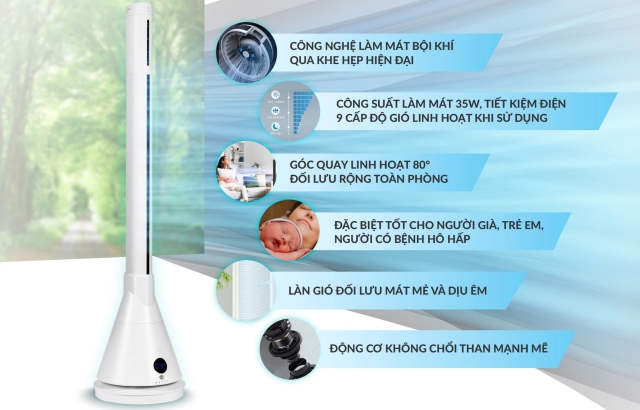 Chức năng làm mát vượt trội – Thổi bừng sảng khoái, xua tan nóng nực