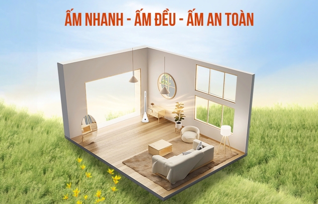 Chức năng sưởi ấm gốm Ceramic hiện đại